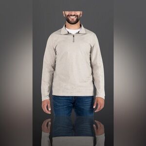 Gerry Men's Quarter Zip Size Large Color Tan